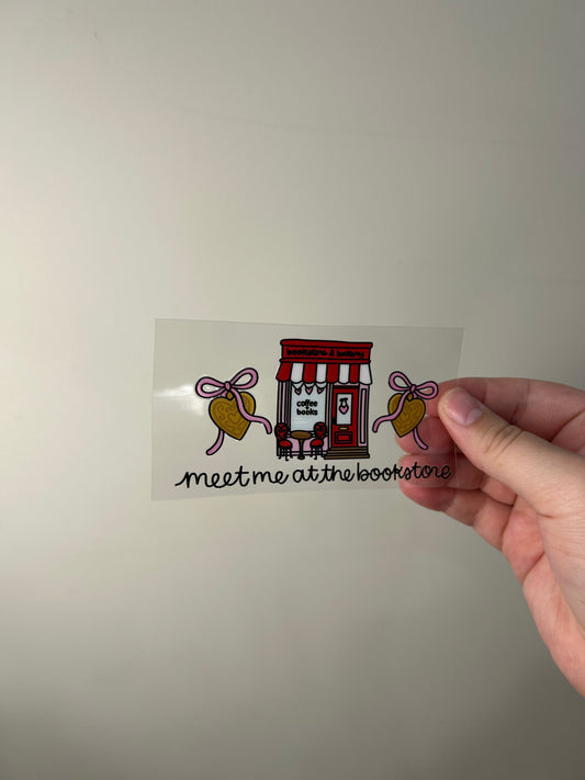 Meet me at the Bookstore Decal