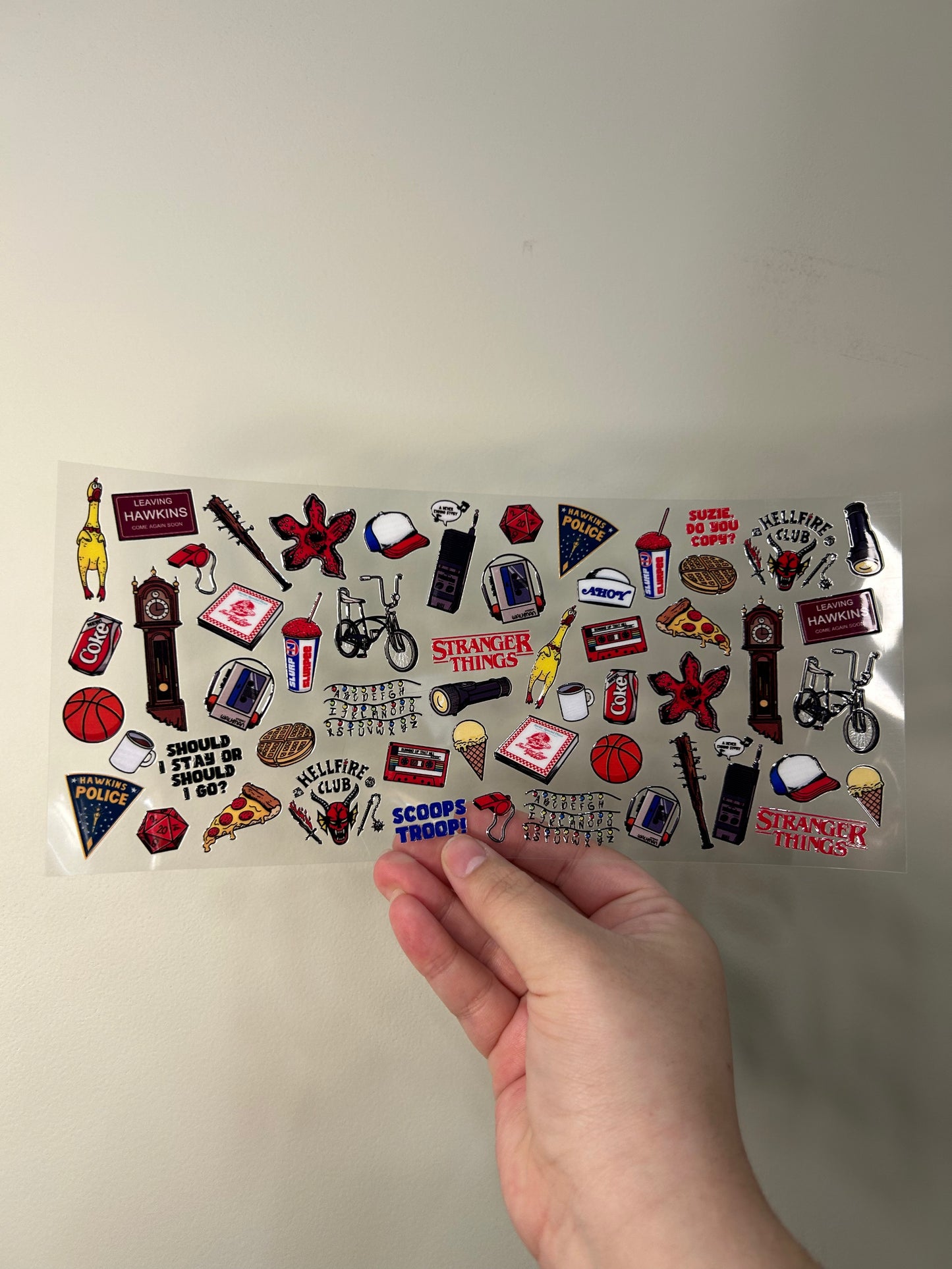 Stranger Things Elements Cup Wrap