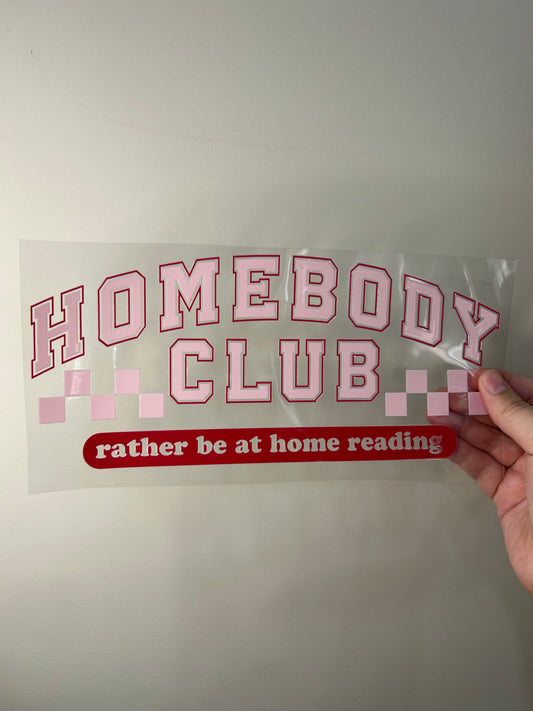 Homebody Club rather be reading Cup Wrap