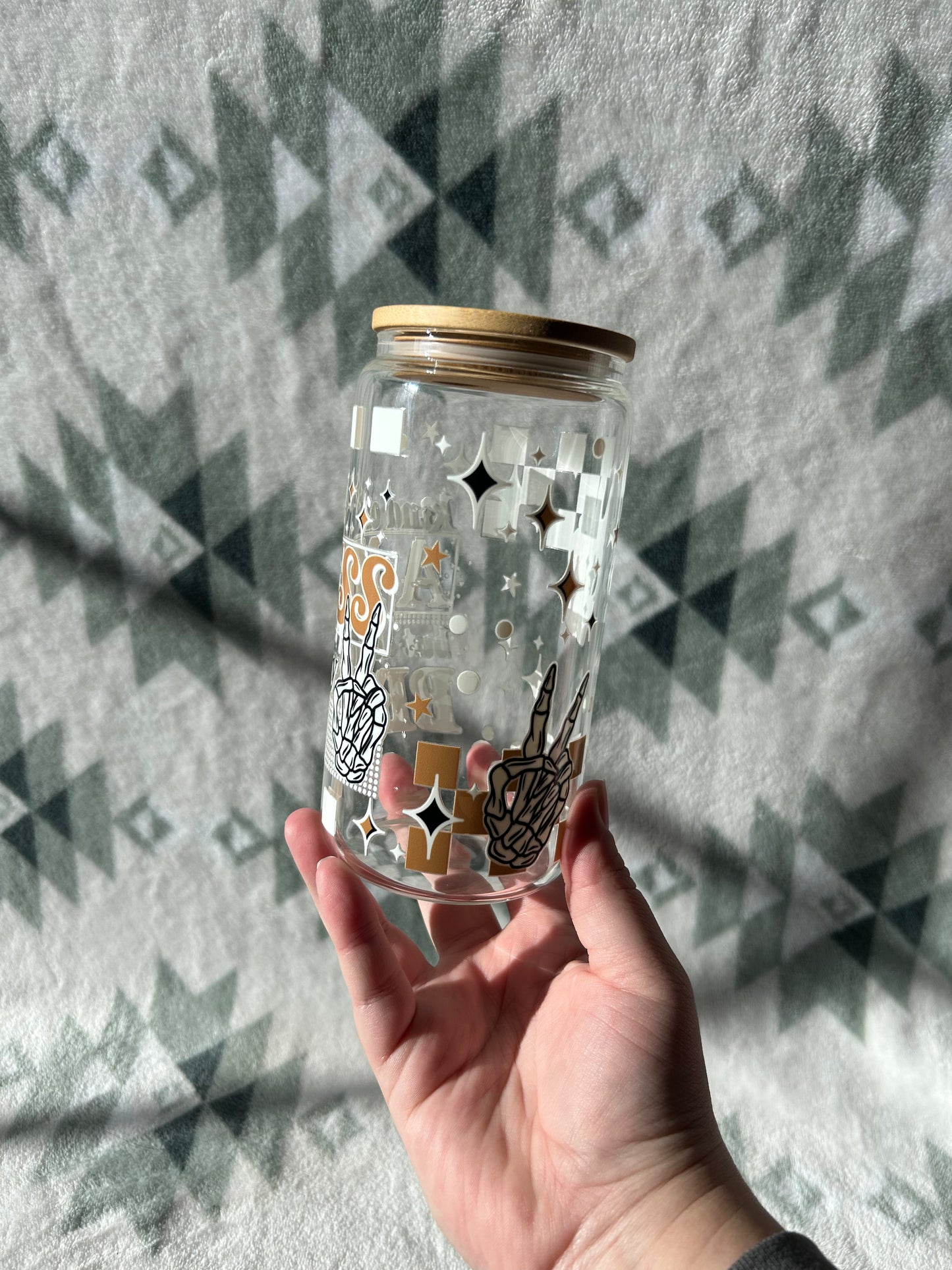 Kind of A Mess 16 OZ Glass Tumbler