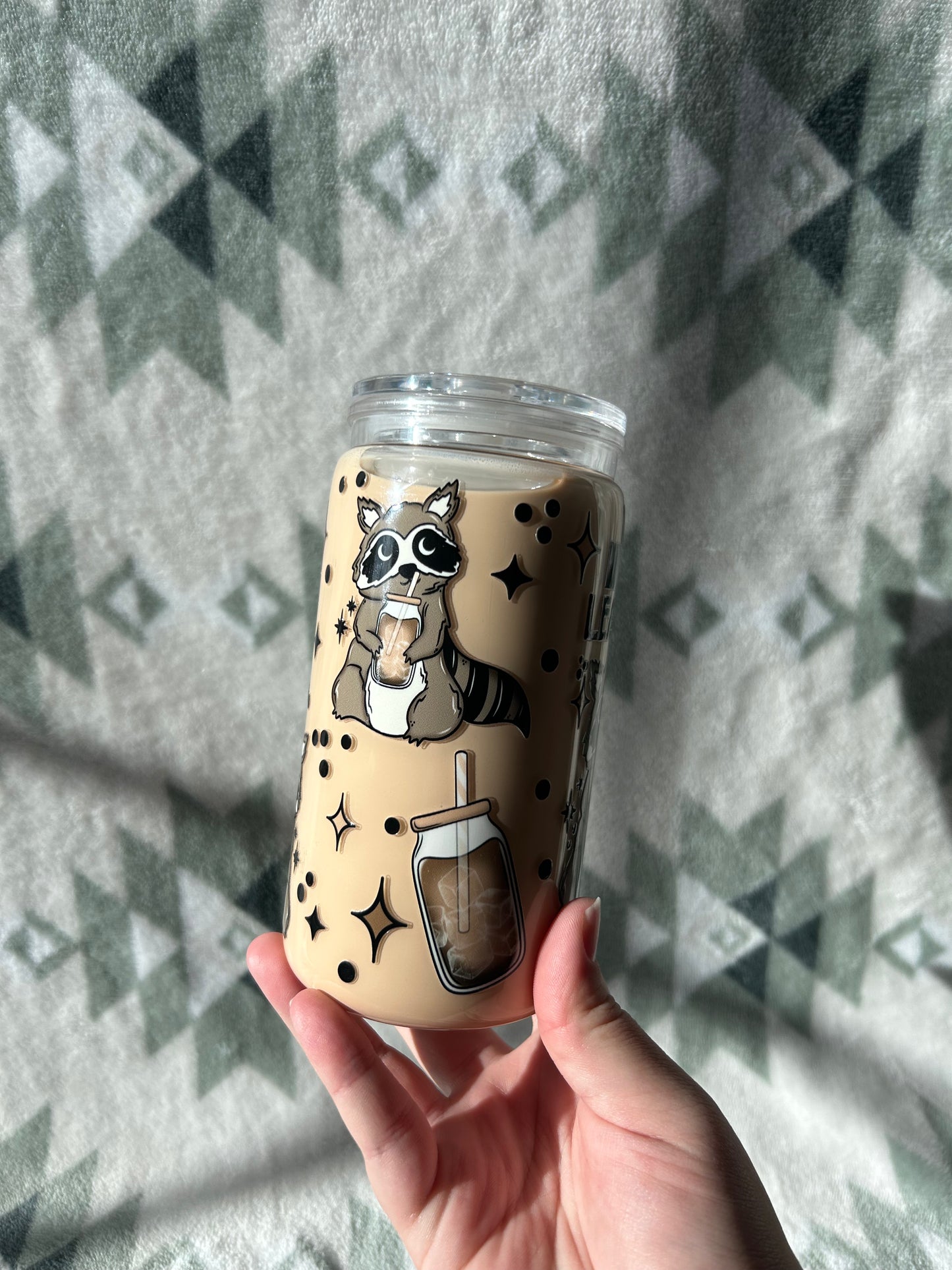 Leave me Alone Until I've Finished my Coffee 16 OZ Acrylic Snowglobe Tumbler