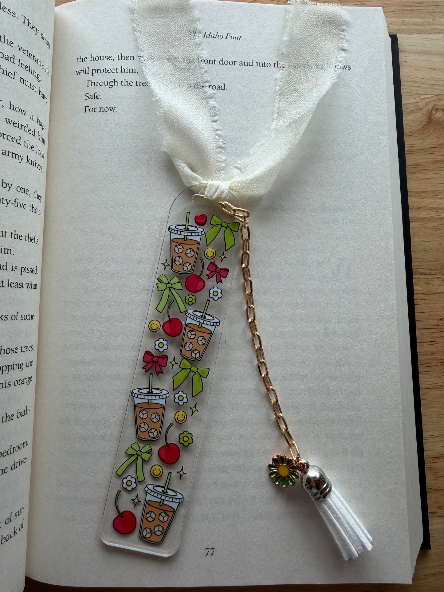 (2) Coffee & Bows Bookmark