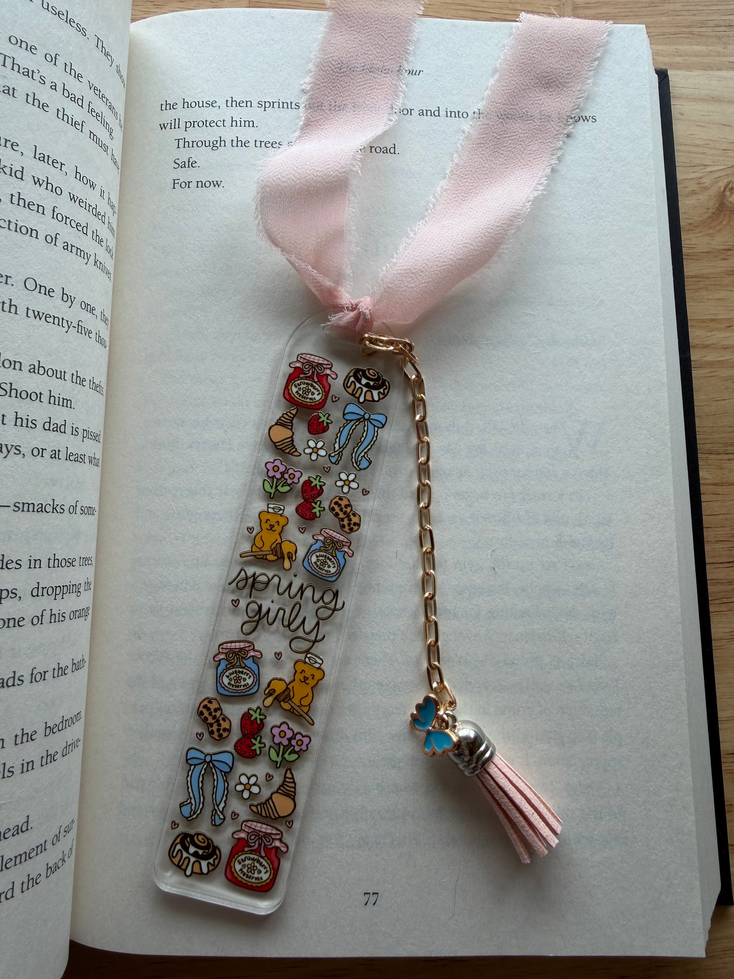 Spring Girly Bookmark