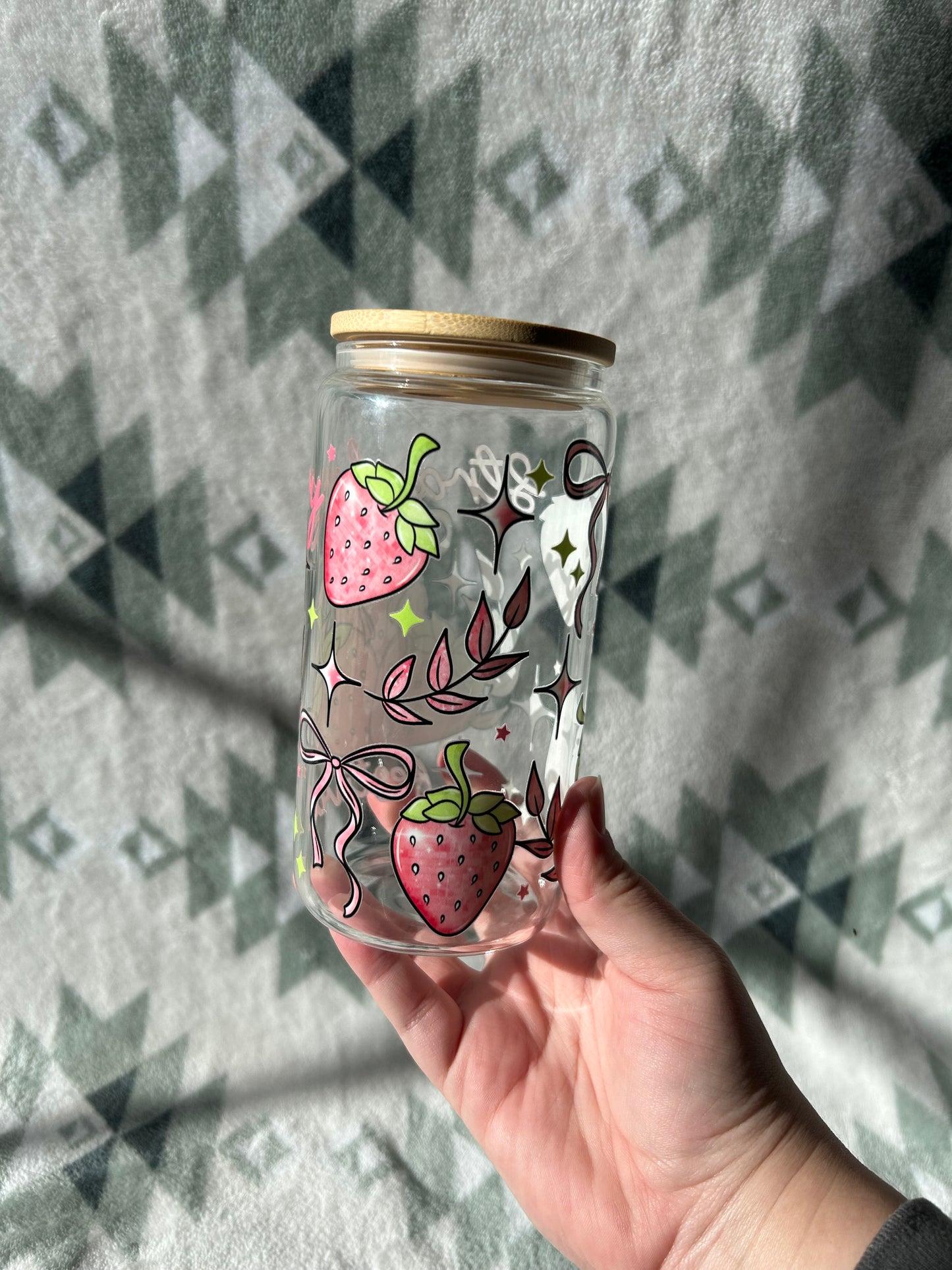 Strawberry Festival 16 OZ Glass Tumbler