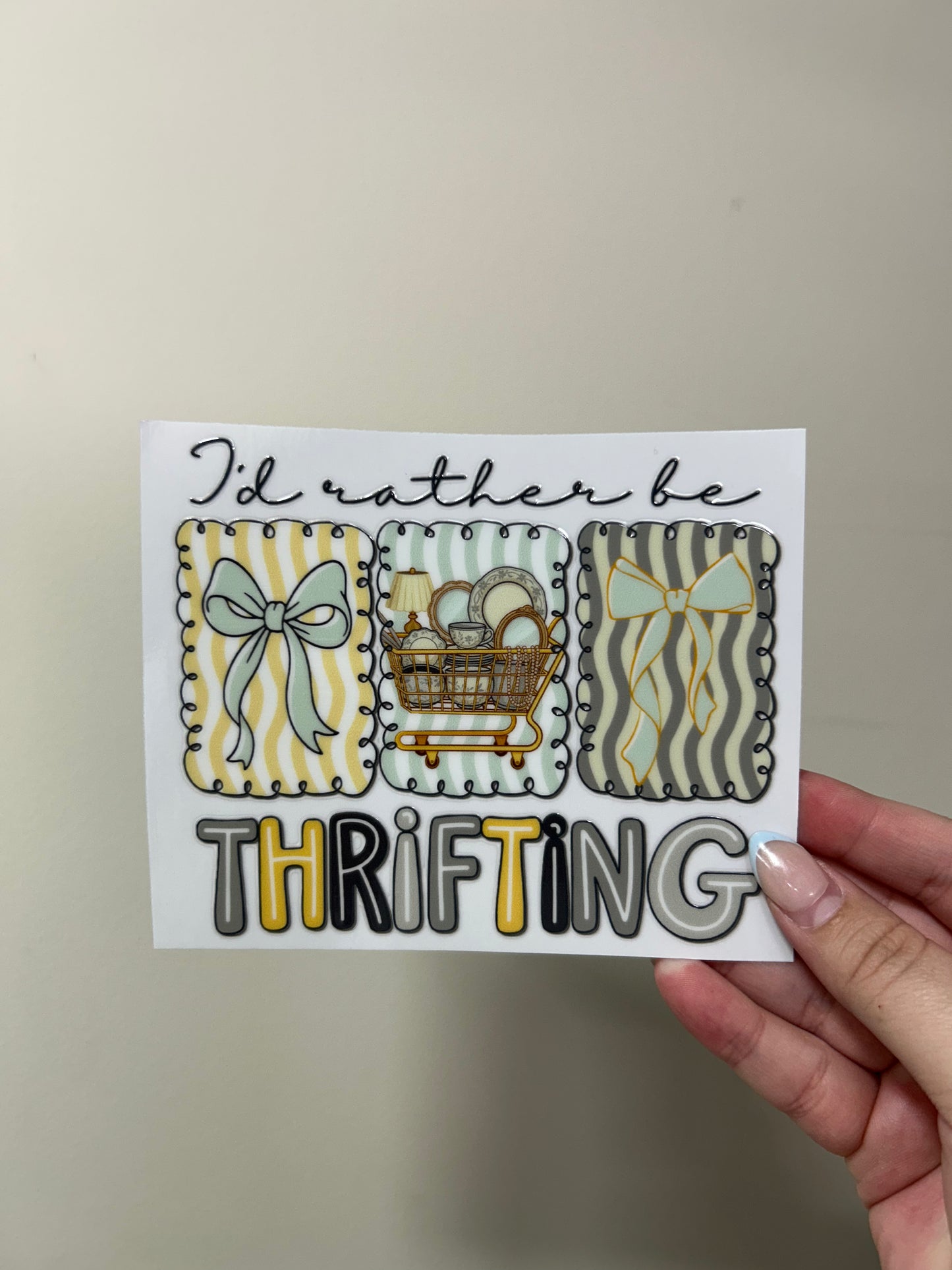 I'd Rather be Thrifting Decal