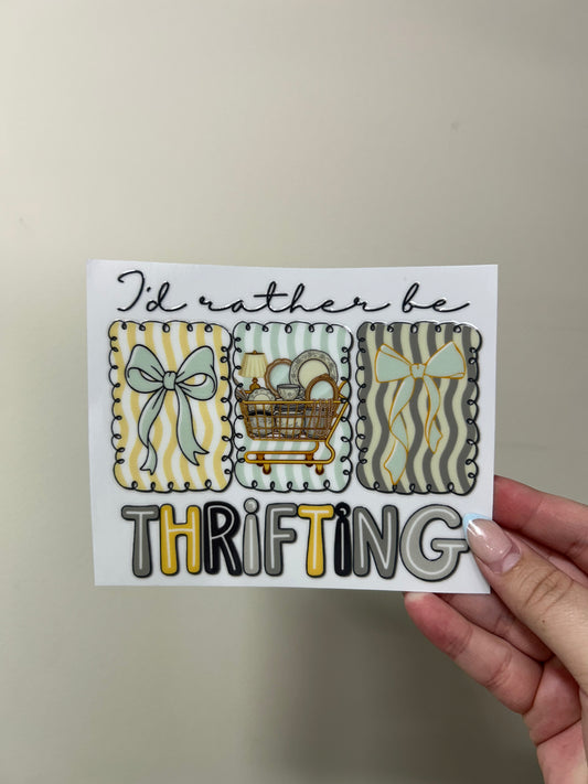 I'd Rather be Thrifting Decal