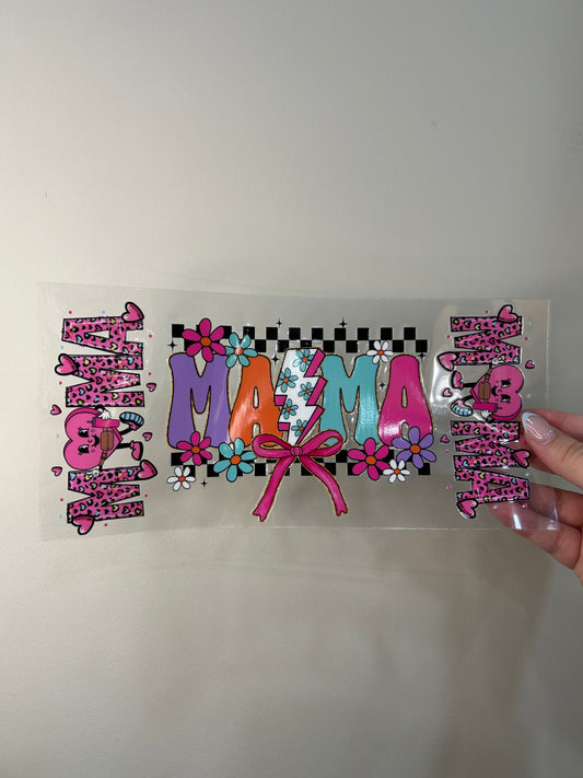 Checkered Mama Cup Wrap