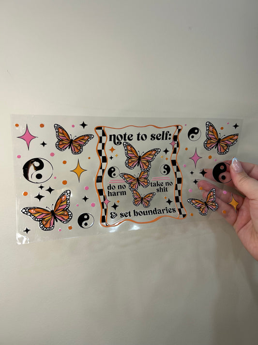 Note to Self Cup Wrap